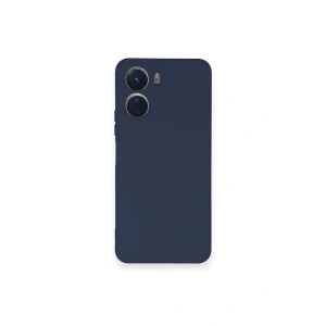 Newface Vivo Y16 Kılıf Nano içi Kadife Silikon - Lacivert
