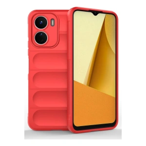 Newface Vivo Y16 Kılıf Optimum Silikon - Kırmızı