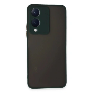 Newface Vivo Y17S Kılıf Montreal Silikon Kapak - Yeşil
