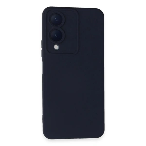 Newface Vivo Y17S Kılıf Nano içi Kadife Silikon - Lacivert