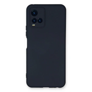 Newface Vivo Y21S Kılıf Nano içi Kadife Silikon - Lacivert