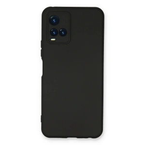 Newface Vivo Y21S Kılıf Nano içi Kadife Silikon - Siyah