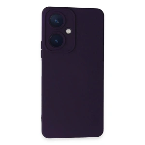 Newface Vivo Y27 Kılıf Nano içi Kadife Silikon - Mor