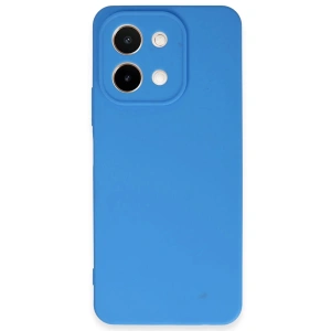 Newface Vivo Y28 Kılıf First Silikon - Mavi