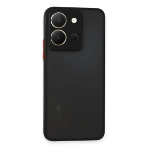 Newface Vivo Y36 Kılıf Montreal Silikon Kapak - Siyah