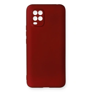 Newface Xiaomi Mi 10 Lite Kılıf First Silikon - Bordo