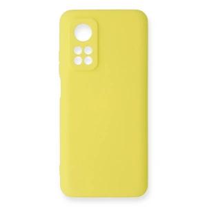 Newface Xiaomi Mi 10T Kılıf Nano içi Kadife Silikon - Sarı