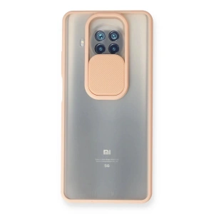 Newface Xiaomi Mi 10T Lite Kılıf Palm Buzlu Kamera Sürgülü Silikon - Pembe