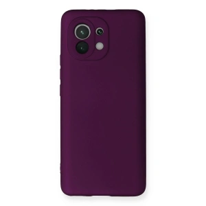 Newface Xiaomi Mi 11 Kılıf First Silikon - Mürdüm