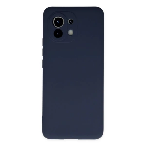 Newface Xiaomi Mi 11 Kılıf Nano içi Kadife Silikon - Lacivert