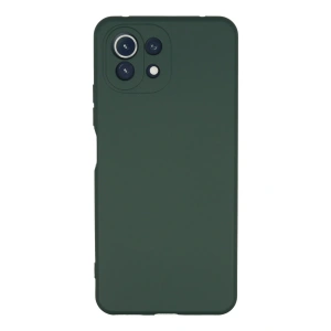 Newface Xiaomi Mİ 11 Lite Kılıf Nano içi Kadife Silikon - Koyu Yeşil