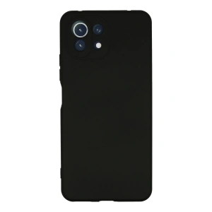 Newface Xiaomi Mİ 11 Lite Kılıf Nano içi Kadife Silikon - Siyah