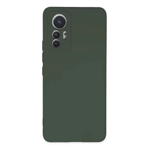 Newface Xiaomi Mi 12 Lite Kılıf Nano içi Kadife Silikon - Koyu Yeşil