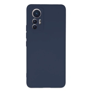 Newface Xiaomi Mi 12 Lite Kılıf Nano içi Kadife Silikon - Lacivert