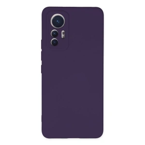 Newface Xiaomi Mi 12 Lite Kılıf Nano içi Kadife Silikon - Mor