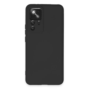 Newface Xiaomi Mi 12T Pro Kılıf Nano içi Kadife Silikon - Siyah