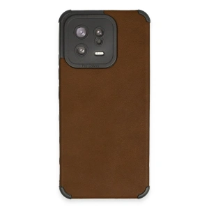 Newface Xiaomi Mi 13 Kılıf Loop Deri Silikon - Kahverengi