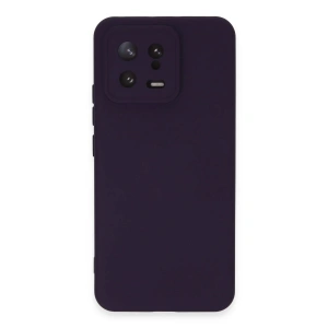 Newface Xiaomi Mi 13 Kılıf Nano içi Kadife Silikon - Mor