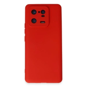 Newface Xiaomi Mi 13 Pro Kılıf Nano içi Kadife Silikon - Kırmızı
