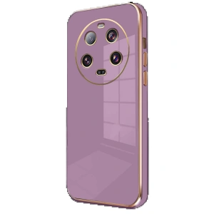 Newface Xiaomi Mi 14 Ultra Kılıf Volet Silikon - Mor