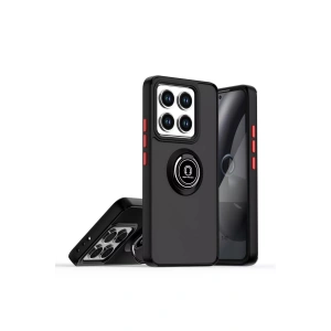 Newface Xiaomi Mi 14T Montreal Yüzüklü Silikon Kapak - Siyah