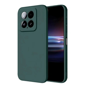 Newface Xiaomi Mi 14T Pro Kılıf Nano içi Kadife Silikon - Koyu Yeşil