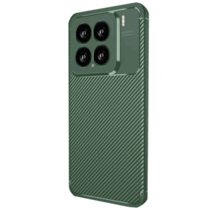 Newface Xiaomi Mi 15 Kılıf Auto Focus Karbon Kapak - Koyu Yeşil