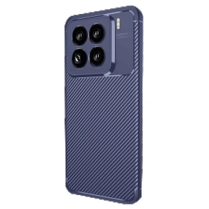 Newface Xiaomi Mi 15 Pro Kılıf Auto Focus Karbon Kapak - Lacivert