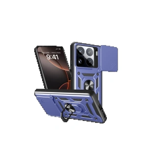 Newface Xiaomi Mi 15 Pro Kılıf Pars Lens Yüzüklü Silikon - Lacivert