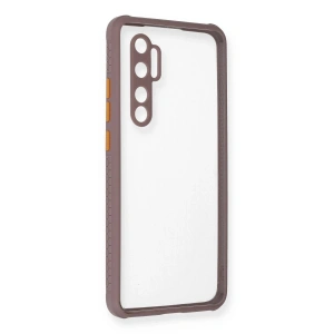 Newface Xiaomi Mi Note 10 Lite Kılıf Miami Şeffaf Silikon - Açık Mor