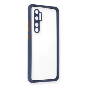 Newface Xiaomi Mi Note 10 Lite Kılıf Miami Şeffaf Silikon - Gri