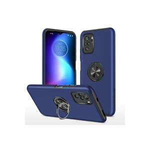 Newface Xiaomi Poco F3 Kılıf Elit Yüzüklü Kapak - Lacivert