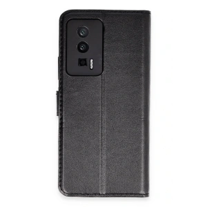 Newface Xiaomi Poco F5 Pro Kılıf Trend S Plus Kapaklı Kılıf - Siyah