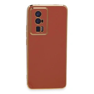 Newface Xiaomi Poco F5 Pro Kılıf Volet Silikon - Kırmızı