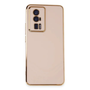 Newface Xiaomi Poco F5 Pro Kılıf Volet Silikon - Pembe