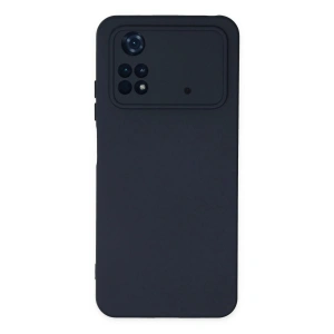 Newface Xiaomi Poco M4 Pro 4G Kılıf Nano içi Kadife Silikon - Lacivert