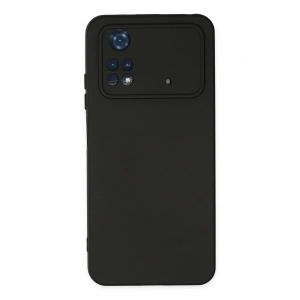 Newface Xiaomi Poco M4 Pro 4G Kılıf Nano içi Kadife Silikon - Siyah