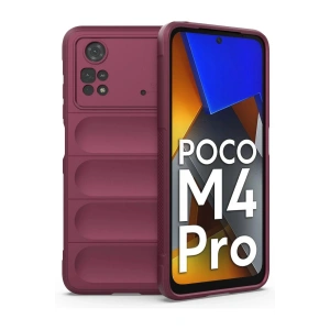 Newface Xiaomi Poco M4 Pro 4G Kılıf Optimum Silikon - Bordo