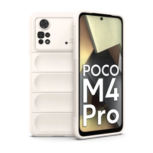 Newface Xiaomi Poco M4 Pro 4G Kılıf Optimum Silikon - Krem