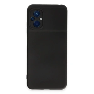 Newface Xiaomi Poco M5 Kılıf Nano içi Kadife Silikon - Siyah