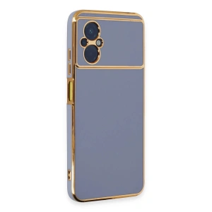 Newface Xiaomi Poco M5 Kılıf Volet Silikon - Mavi