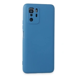 Newface Xiaomi Poco X3 GT Kılıf Nano içi Kadife Silikon - Mavi