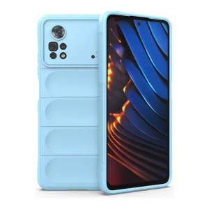 Newface Xiaomi Poco X4 Pro 5G Kılıf Optimum Silikon - Sky Blue