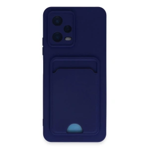 Newface Xiaomi Poco X5 5G Kılıf Kelvin Kartvizitli Silikon - Lacivert