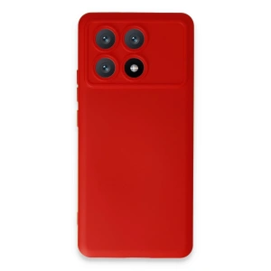 Newface Xiaomi Poco X6 Pro Kılıf Nano içi Kadife Silikon - Kırmızı