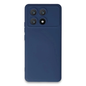 Newface Xiaomi Poco X6 Pro Kılıf Nano içi Kadife Silikon - Lacivert