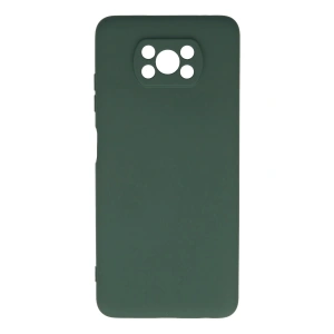 Newface Xiaomi Pocophone X3 Kılıf Nano içi Kadife Silikon - Koyu Yeşil