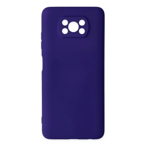 Newface Xiaomi Pocophone X3 Kılıf Nano içi Kadife Silikon - Mor