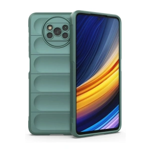 Newface Xiaomi Pocophone X3 Kılıf Optimum Silikon - Koyu Yeşil