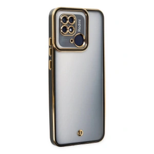 Newface Xiaomi Redmi 10C Kılıf Liva Lens Silikon - Siyah